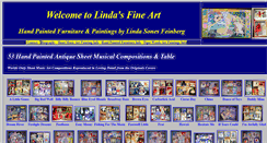 Desktop Screenshot of lindasfineart.com