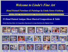Tablet Screenshot of lindasfineart.com